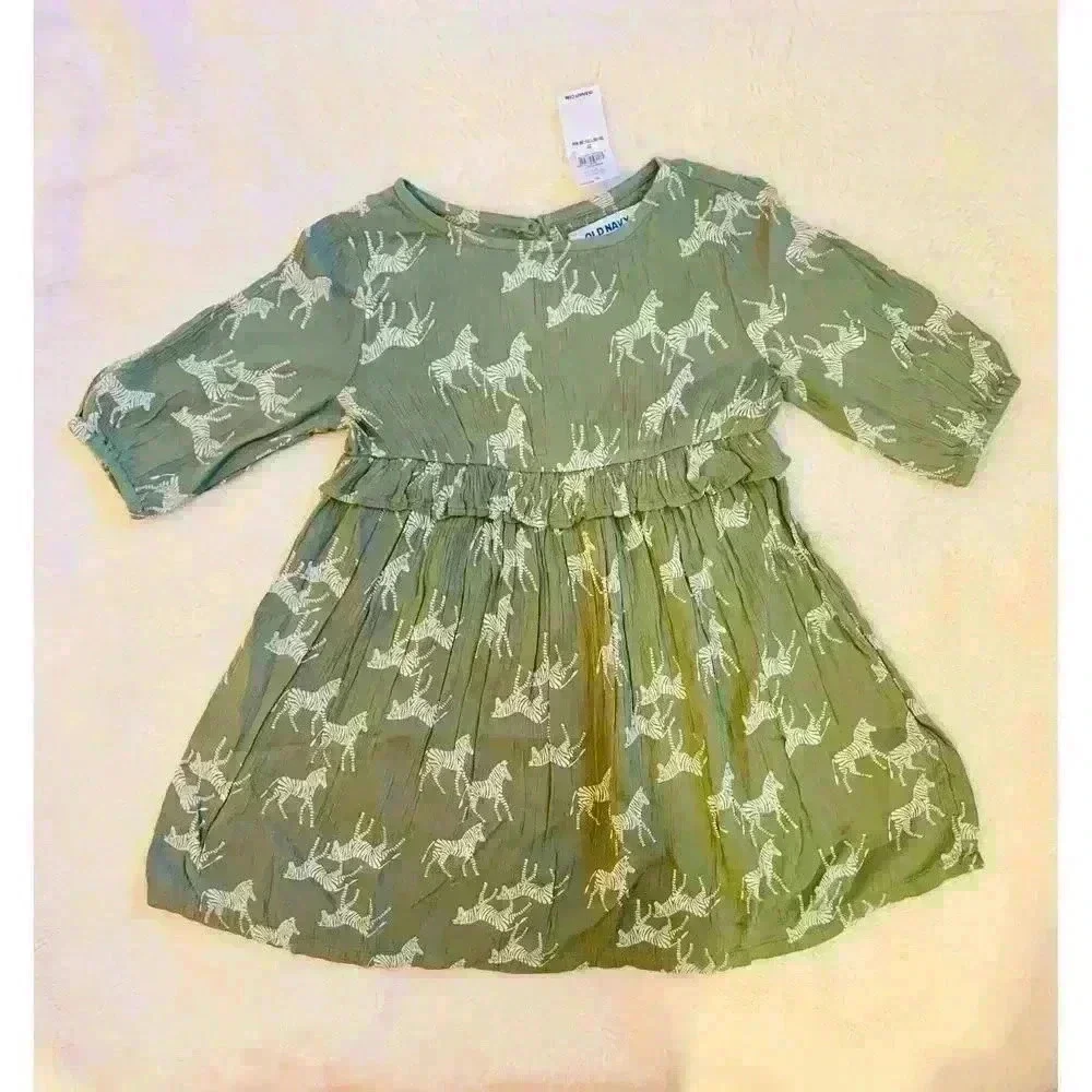 Crinkle-Crepe Ruffle-Waist Dress for Toddler Girls